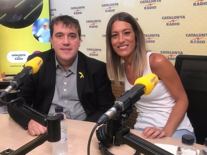 David Bonvehí y Míriam Nogueras, en Catalunya Ràdio