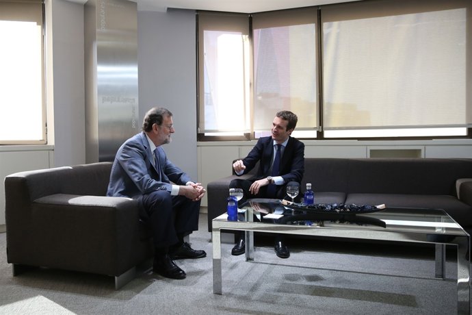 Pablo Casado i Mariano Rajoy
