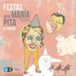 Cartel Fiestas de María Pita 2018