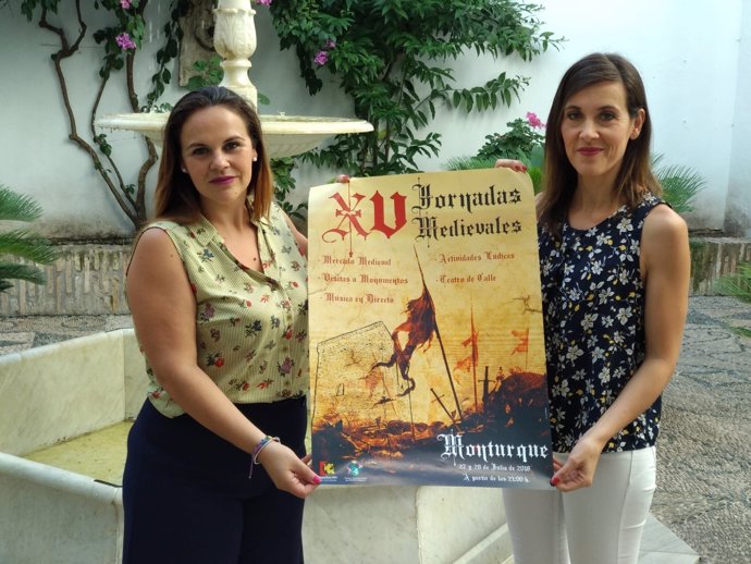 Barbero (izda.) y Romero presentan las XV Jornadas Medievales de Monturque