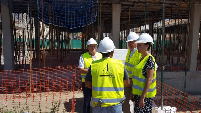 Visita a las obras del centro de salud de Gibraleón (Huelva). 
