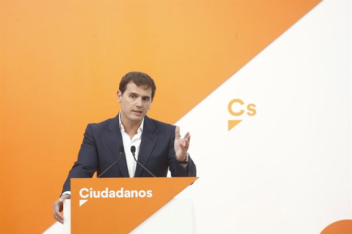 Rivera ofereix una roda de premsa després del Comitè Permanent de Ciudadanos