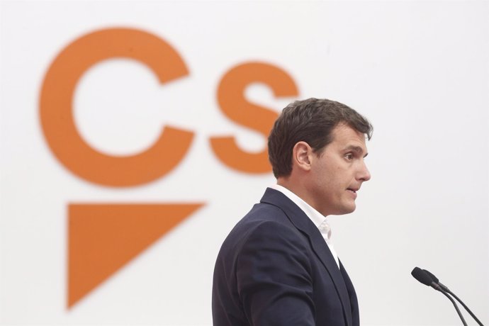 Rivera ofrece una rueda de prensa tras el Comité Permanente de Ciudadanos