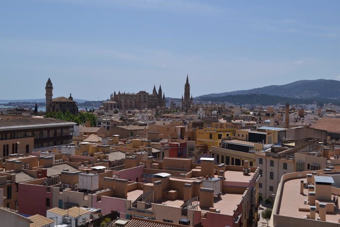 Palma, catedral, pisos, casas, centro, ciudad, recurso 