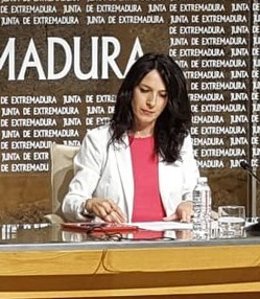 Gutiérrez en rueda de prensa tras el Consejo de Gobierno de la Junta este martes