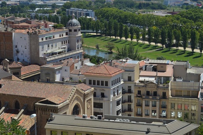 Vista de Lleida desde la Seu Vella