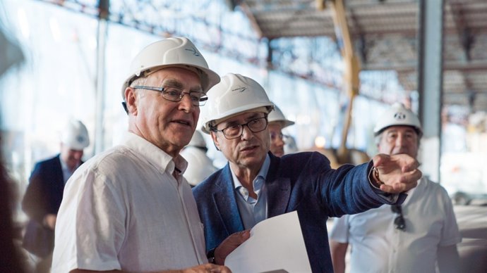 Vicent Soler (derecha de la imagen)  