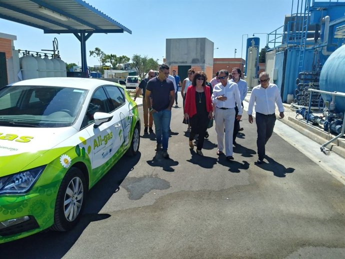 Cristina Narbona en visita a Chiclana