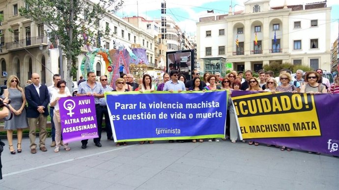 Concentración contra la violencia machista