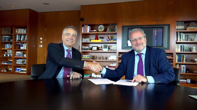 Pere Navarro (CZFB) i Constantí Serrallonga (Fira de Barcelona)