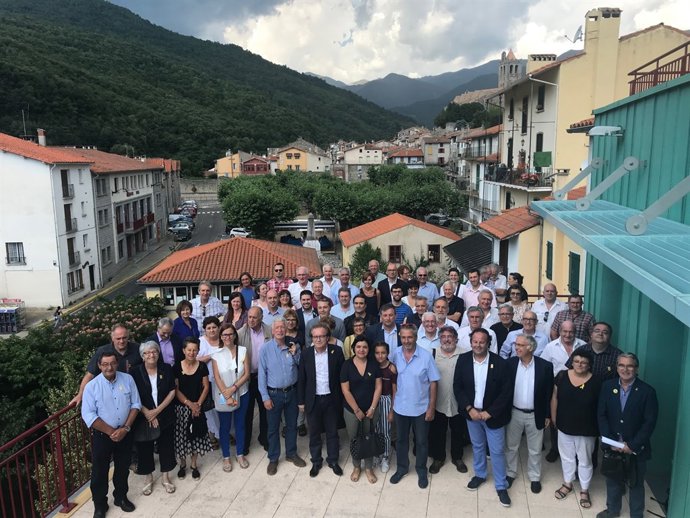 Presentació del manifest d'alcaldes dels Pirineus Orientals 