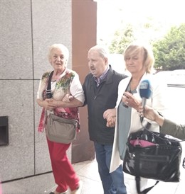 Villa a su llegada al juzgado.