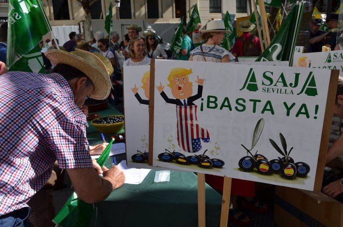 Manifestación del 5 de julio de Asaja-Sevilla.