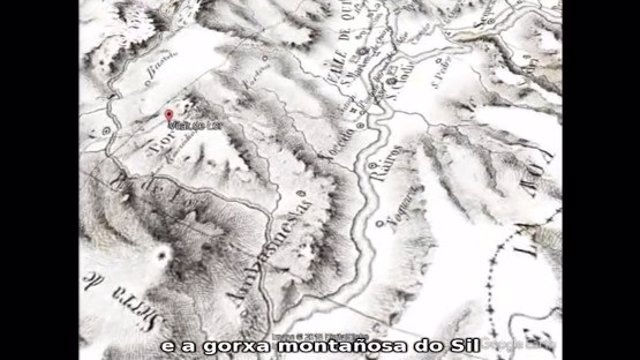 Captura de la recreación del vuelo 3D sobre Galicia de Castelao.