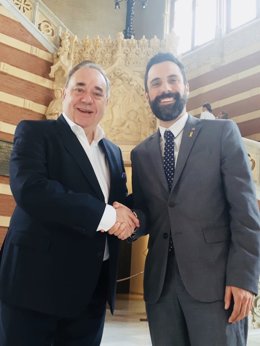 Roger Torrent i Alex Salmond