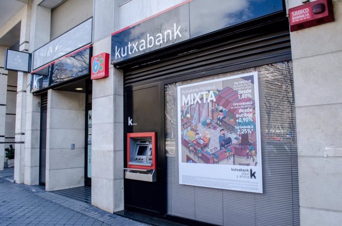 Sucursal, banco Kutxabank (foto archivo)