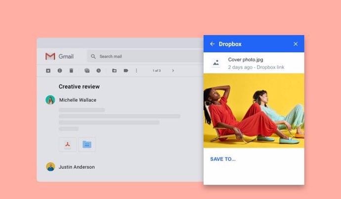 Dropbox en Gmail