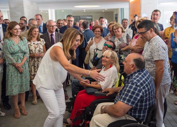 Susana Díaz en la inauguración del nuevo Hospital de La Línea