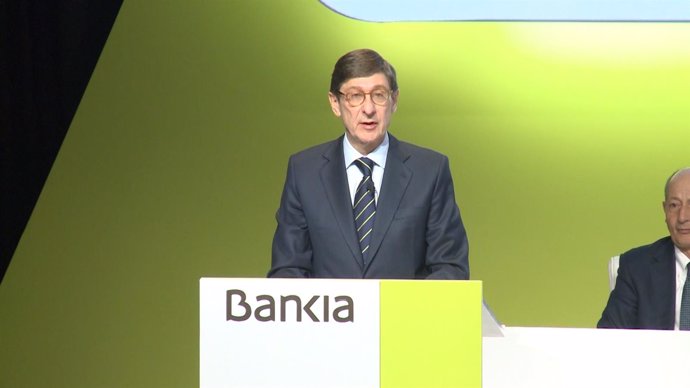Jose Ignacio Goirigolzarri, en la octava Junta de Accionistas de Bankia