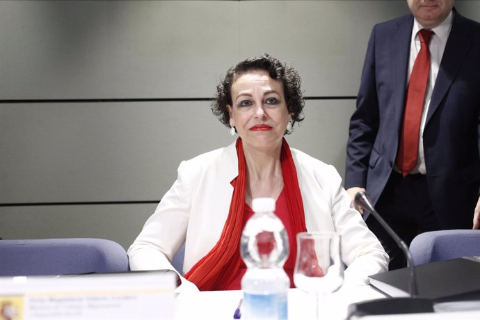 La ministra de Trabajo, Migraciones y Seguridad Social, Magdalena Valerio, presi