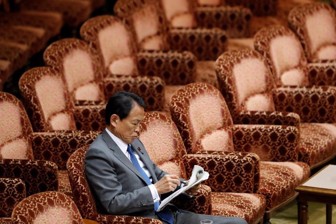 El ministro de Finanzas de Japón, Taro Aso.