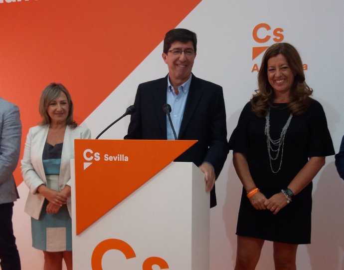 El presidente y portavoz de Cs en Andalucía, Juan Marín