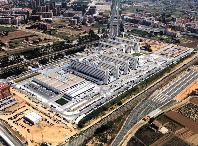 Vista aérea del Hospital la Fe de València