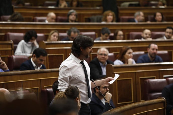 Rafael Mayoral en la sesión de control al Gobierno en el Congreso