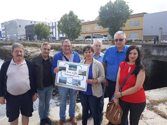 Representantes del BNG y de la Plataforma en Defensa da Ría de Vigo