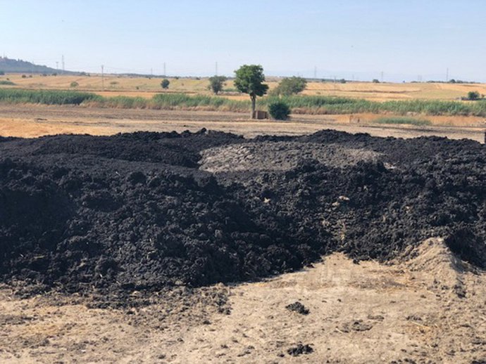 Vertido de lodo en Getafe