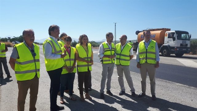 Obras en la A-306 entre Torredonjimeno y Porcuna