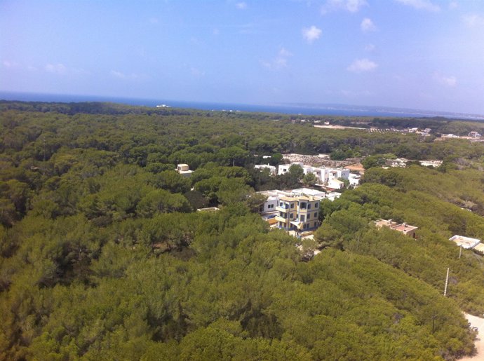 Urbanización en Formentera