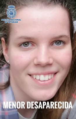 Imagen de la menor de 15 años desaparecida en Madrid
