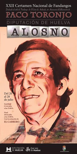 Cartel del Certamen nacional de fandangos 'Paco Toronjo'