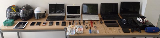 Guardia Civil recopila objetos robados
