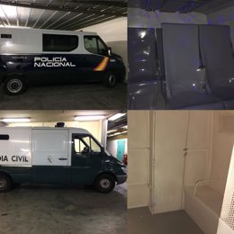 Valladolid.- Comparativa de los furgones de Policía Nacional y Guardia Civil