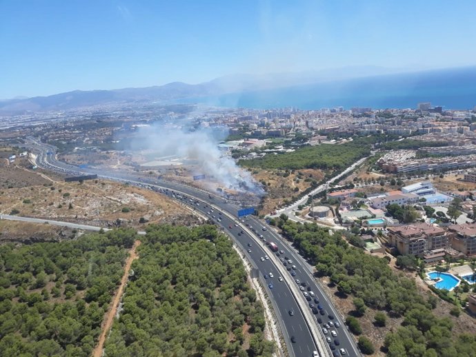 Incendio en Torremolinos por un coche