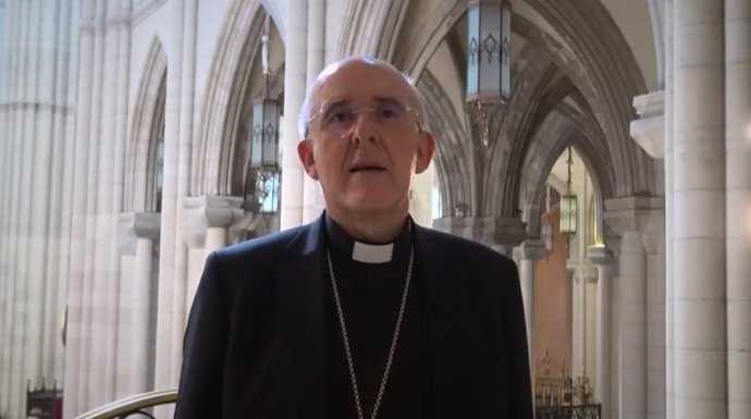Pantallazo vídeo del arzobispo de Madrid, Carlos Osoro