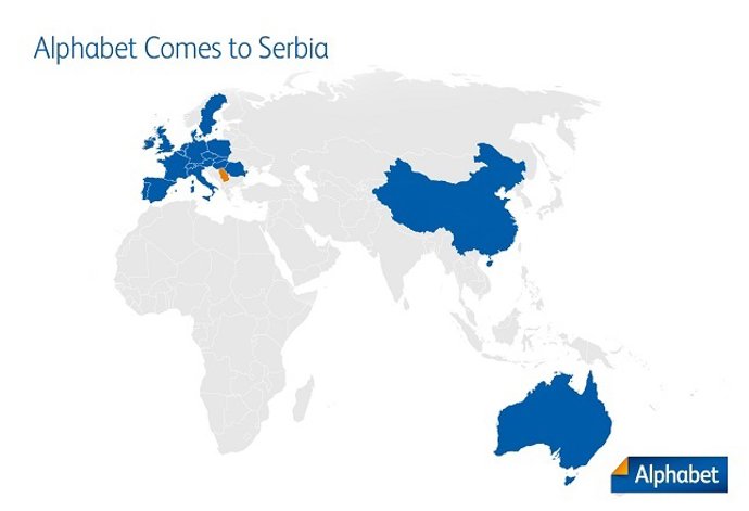 Alphabet llega a Serbia