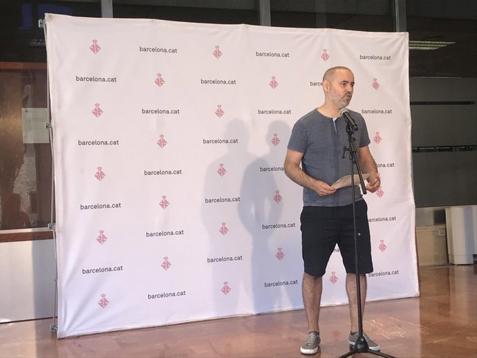 El Concejal Eloi Badia en declaraciones a los medios