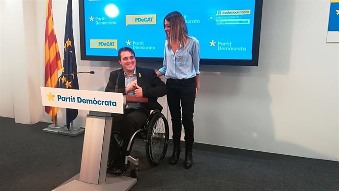 Los líderes del PDeCAT D.Bonvehí y M.Nogueras