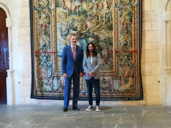 El rei Felip VI rep en audiència Baltasar Picornell