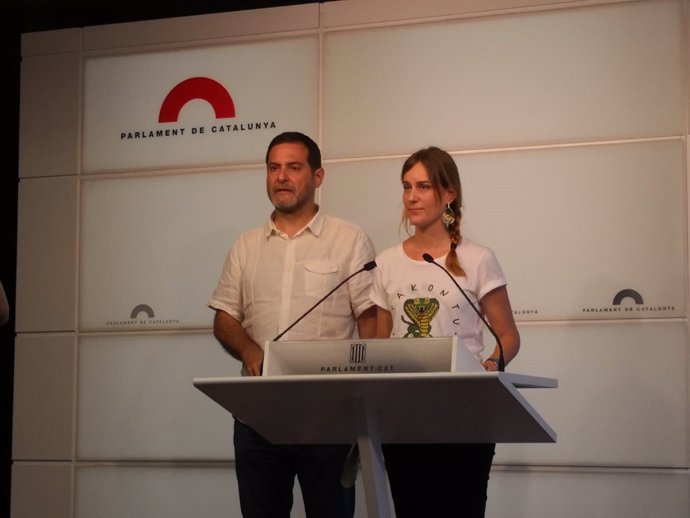 Josep Vendrell y Jéssica Albiach
