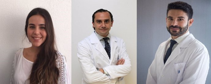 La CEO Marta Román y los doctores Salvador Morales y Alberto Aliaga.