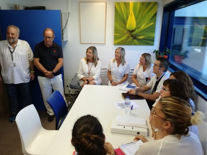 Visita de Gómez al Hospital Comarcal de Inca