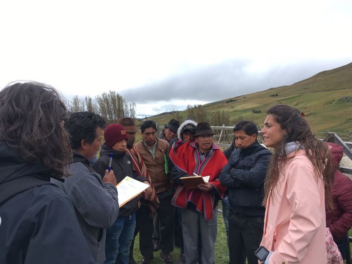 Voluntaria del programa SUD de ESADE en uno de los proyectos de América Latina