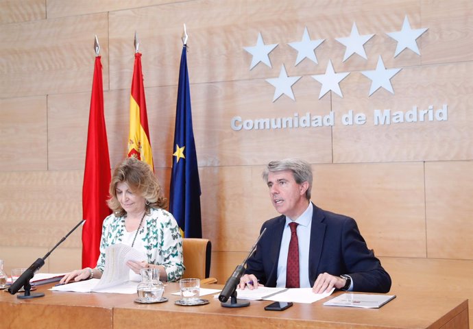 El presidente de la Comunidad de Madrid, Ángel Garrido, en consejo de Gobierno