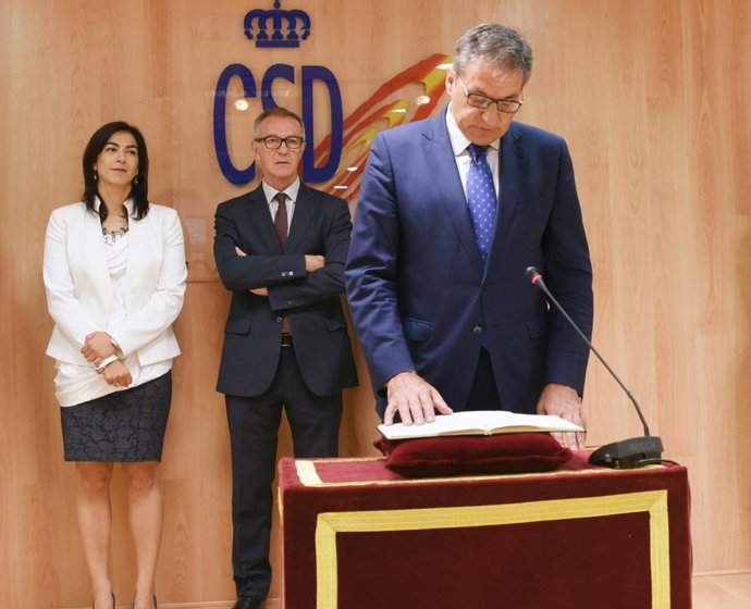 Mariano Soriano Lacambra jura su cargo ante María José Rienda y José Guirao