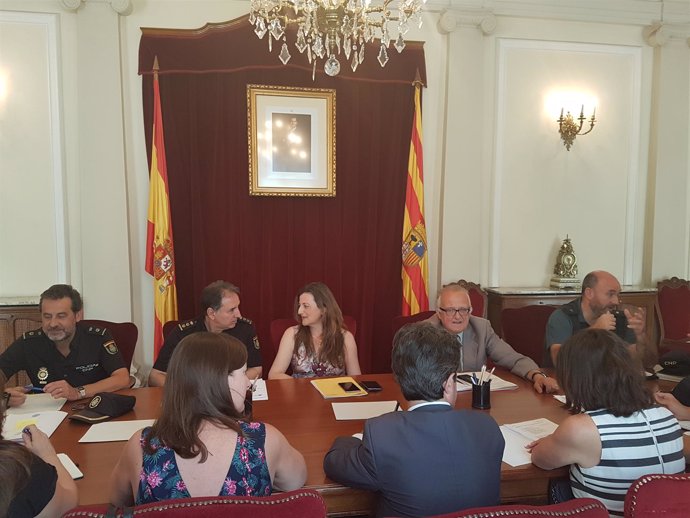 Junta Local de Seguridad en la Subdelegación del Gobienro en Huesca