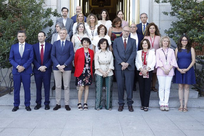 Sánchez Rubio, a la derecha en primera fila, en Conferencia Sectorial Igualdad
